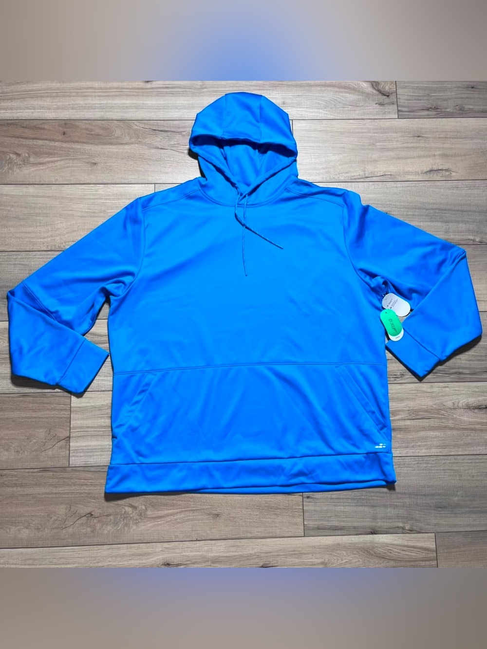 BCG‎ Mens Training Performance Long Sleeve Fleece Hoodie 3XL Brilliant Blue